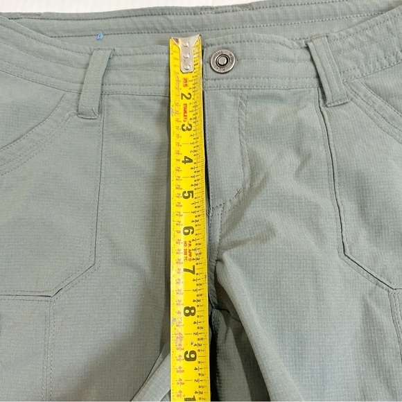 Kuhl Horizn Hiking Shorts Size 4 Green Ripstop 4” Zipper Pockets Nylon UPF 50 - Picture 8 of 14
